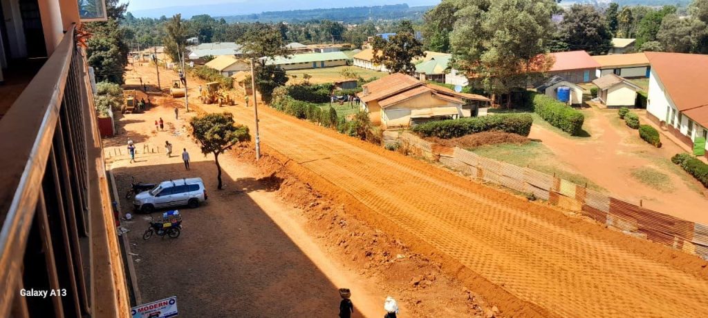 road arial another red soil